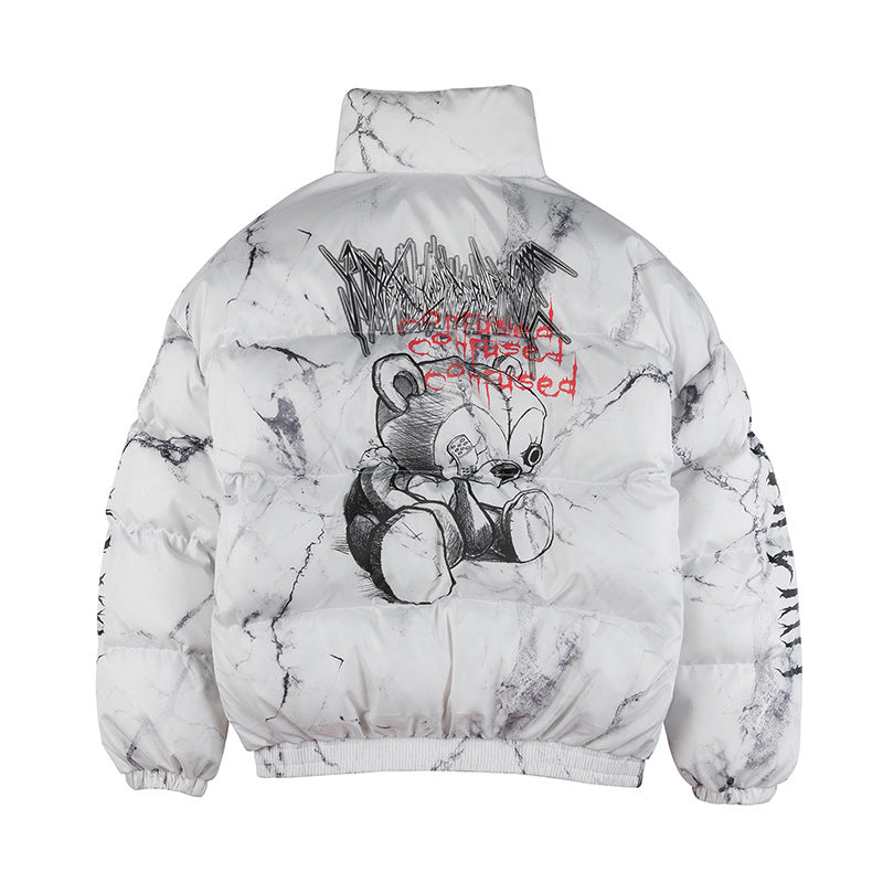 Bear Print Winter Jacket