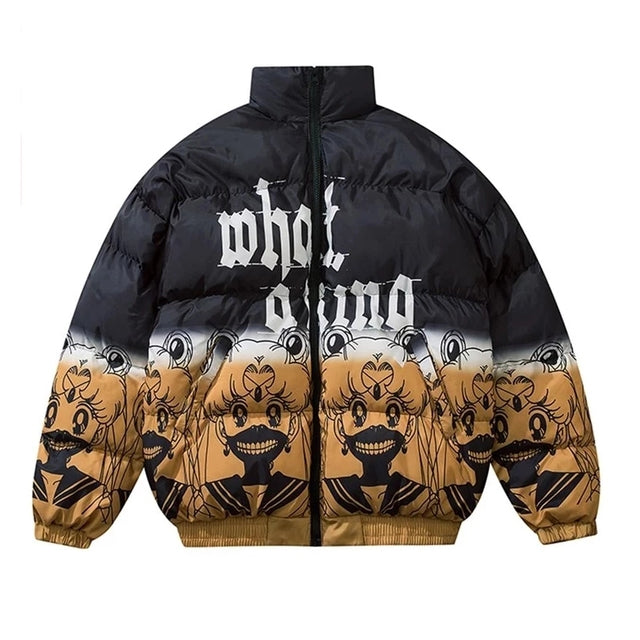 Bear Print Winter Jacket