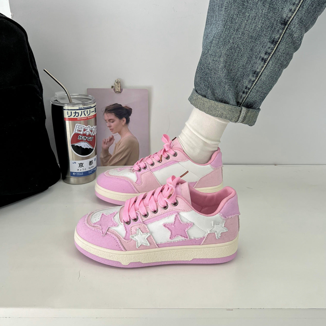 Star Eli1 Skate Sneakers - Pink