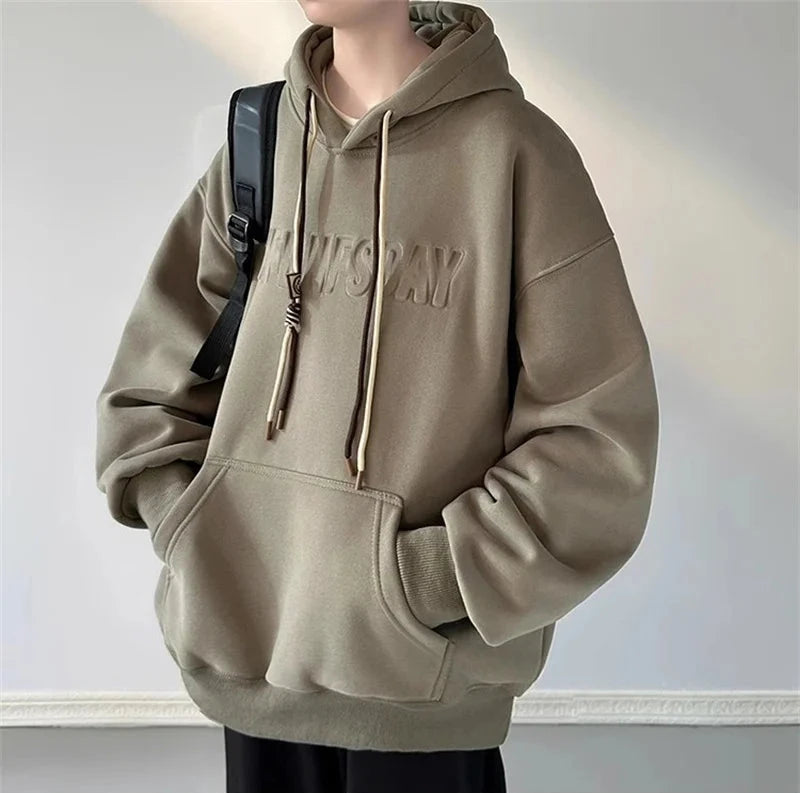 Men's Embossed Hoodie