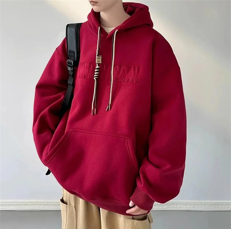 Men's Embossed Hoodie